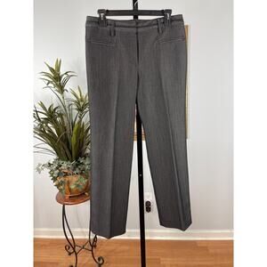 Larry Levine Dress Pants Womens Size 10p Gray Herringbone 90s Minimalist Classic